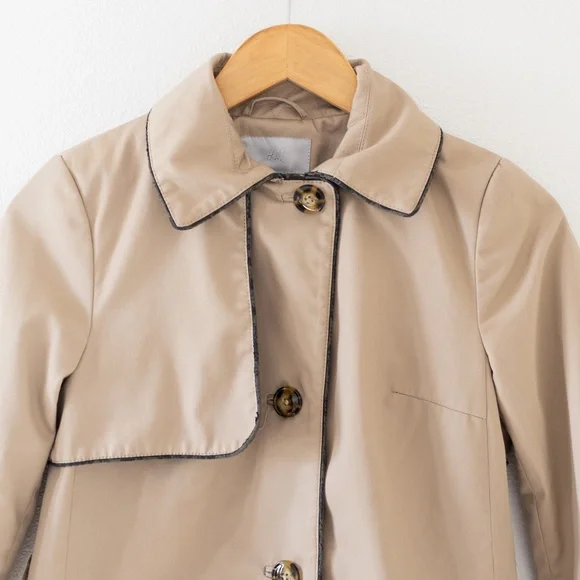 H&M Tailored Fit Trench Coat Size 4 - Picture 6 of 11
